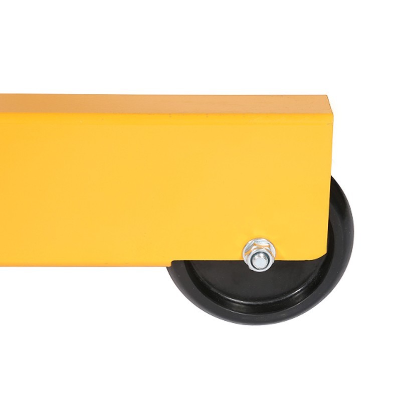 Grúa de taller para palets europeos zoom sobre sus ruedas