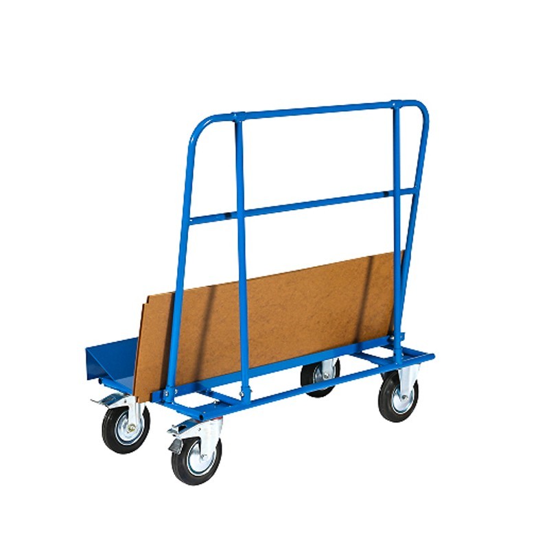 Vista desde 3/4 del portatableros 500kg con mercancía