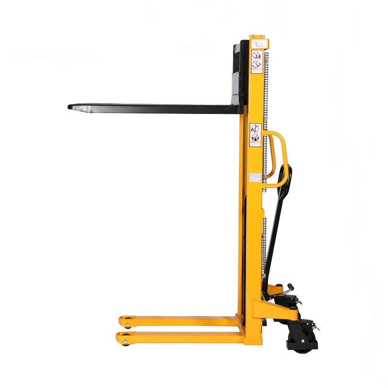 Vista de perfil del Apilador manual 1000kg Elevación rapida 1600mm