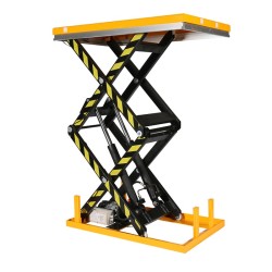 Vista general de la mesa elevadora eléctrica 1000kg tijeras dobles