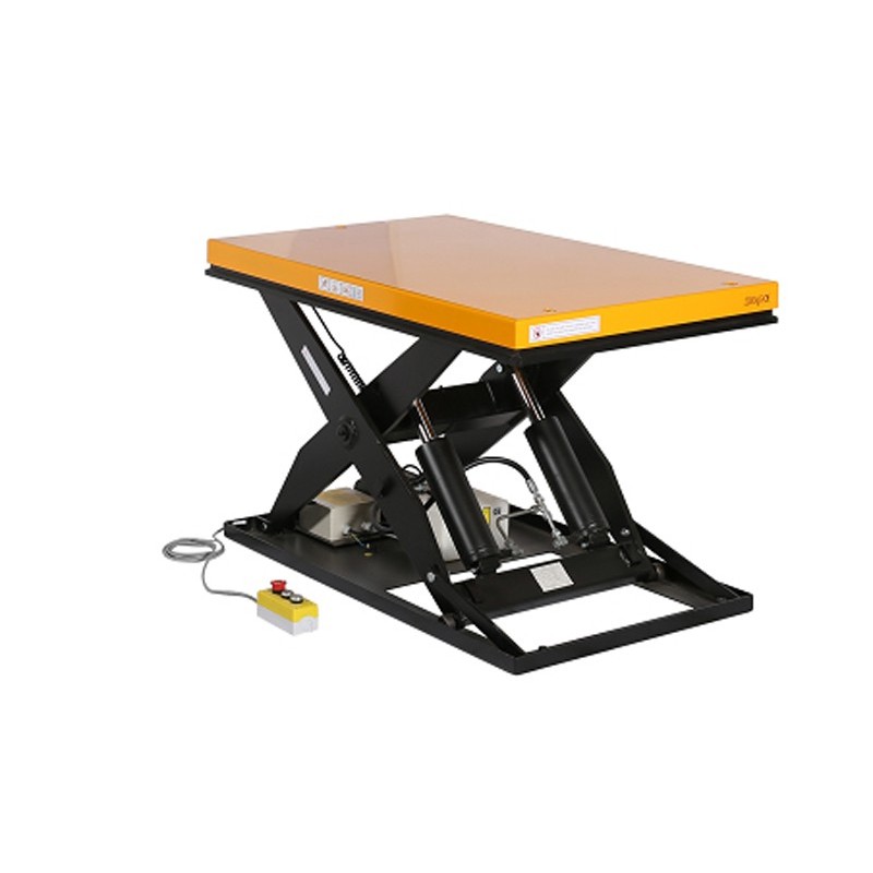 Mesa elevadora eléctrica 2000kg 220V 1300x800mm plataforma medio-alta