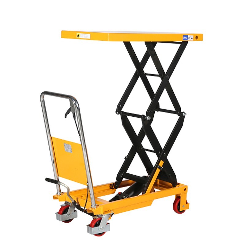 Vista general de la mesa elevadora 350kg  plataforma 910x500mm