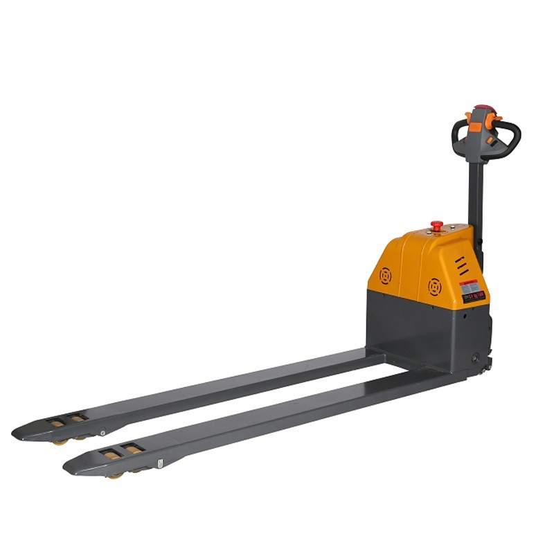 Vista trasera de la transpaleta eléctrica horquillas 1800 mm 1500kg