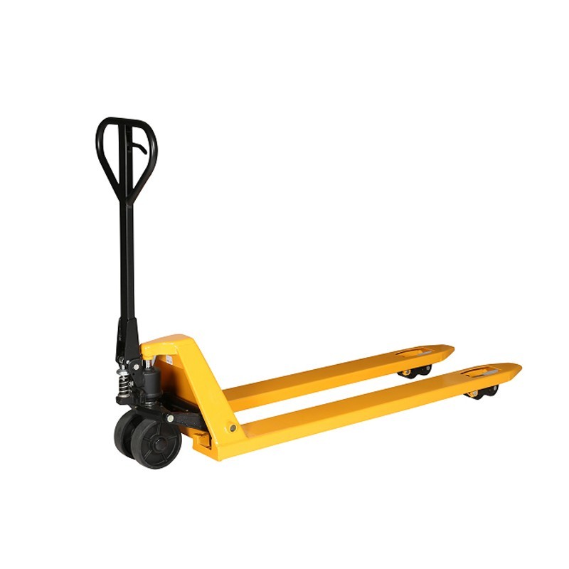 Vista general de la transpaleta manual 2000kg horquillas largas