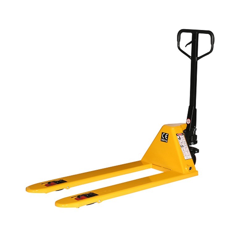 Vista trasera de la transpaleta perfil bajo 55mm