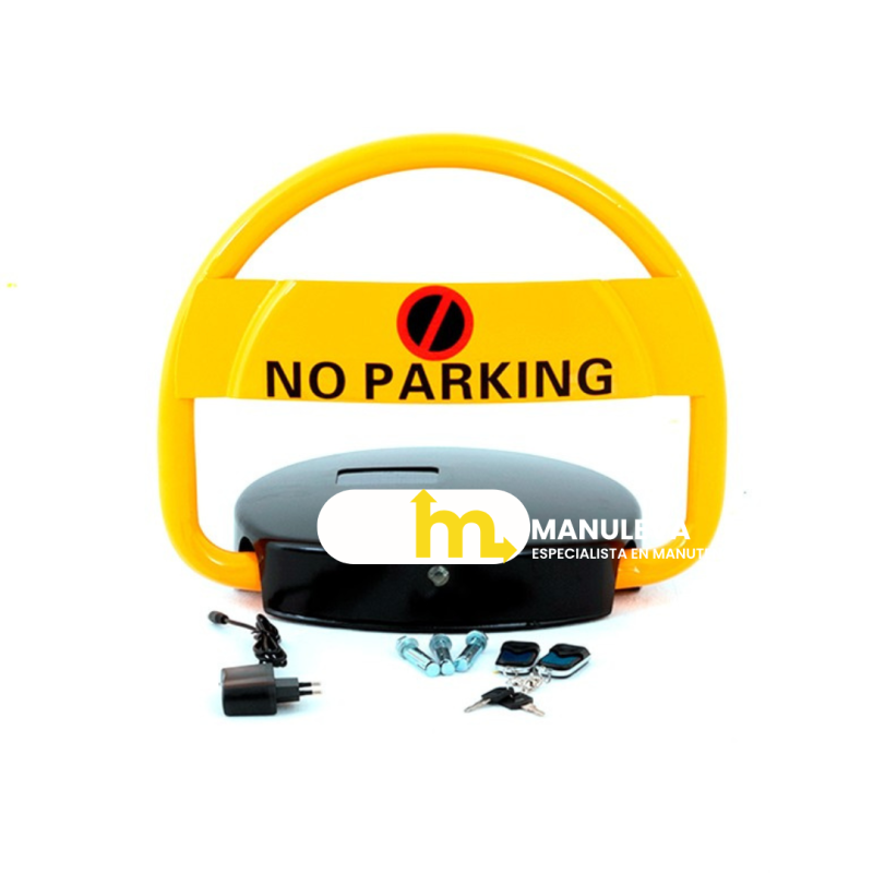 Barriera di parking ad energia solare automatica vista anteriore