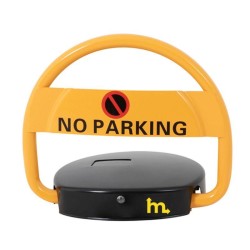 Barriera di parking ad energia solare automatica vista d'insieme