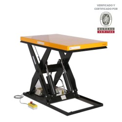 Mesa elevadora 2000 kg - plataforma: 1300x800 mm (380V) vista desde 3/4