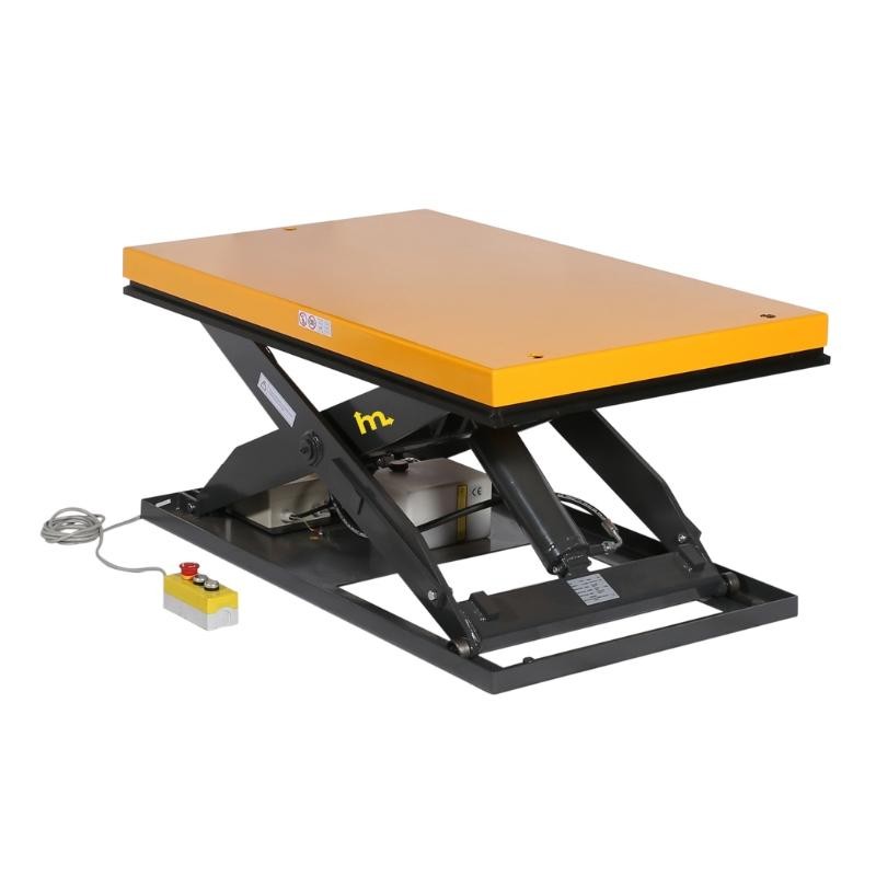 Mesa elevadora eléctrica 1000 kg con plataforma medio-alta