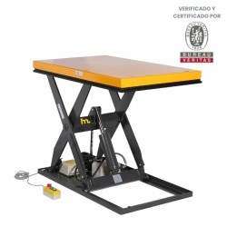 Vista general de la mesa elevadora eléctrica 1000 kg 220V 1300x1000mm