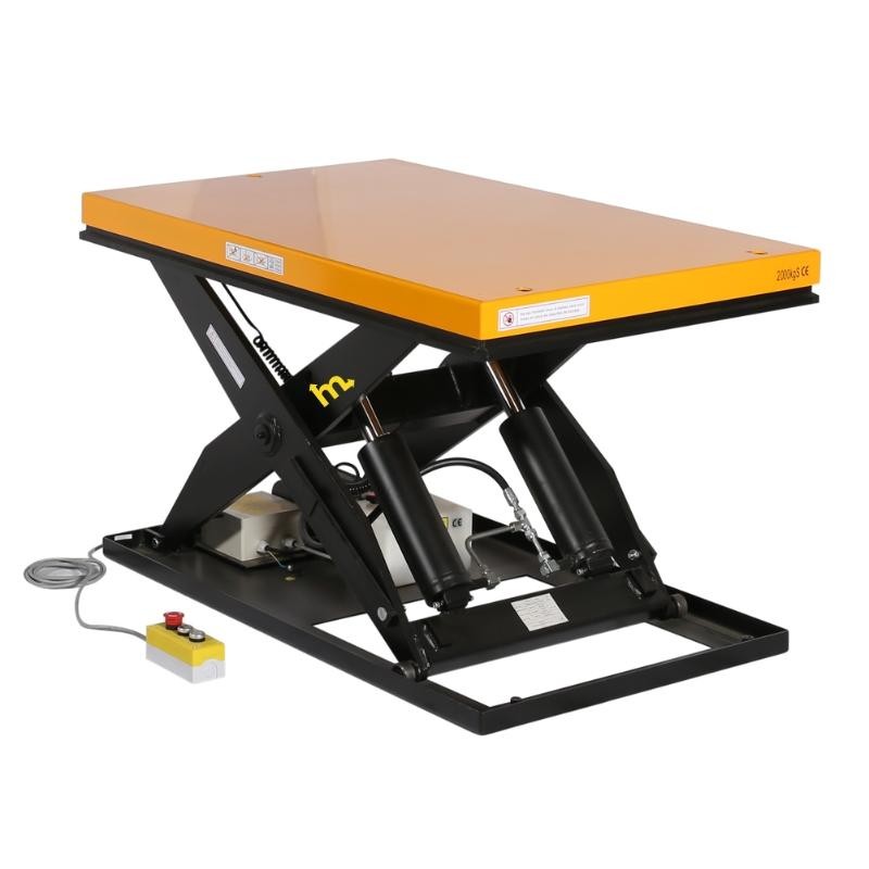 Mesa elevadora eléctrica 2000kg 380V 1300x1000mm plataforma medio-alta