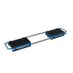 Vista general de los patines de rodillos ajustables 12 toneladas