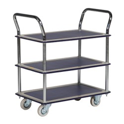 Carrello di transporte 3 bandejas antideslizantes 120 kg - vista d'insieme