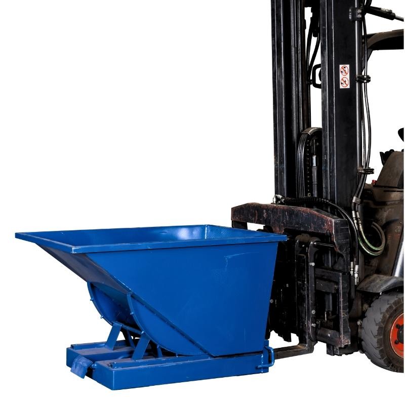 Vision general de la tolva autobasculante 300L azul