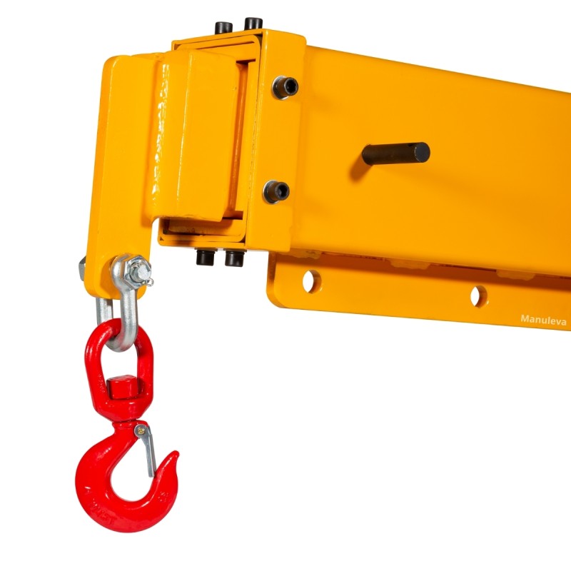 Zoom sobre el gancho de la 
Pluma para carretilla elevadora fija 3T