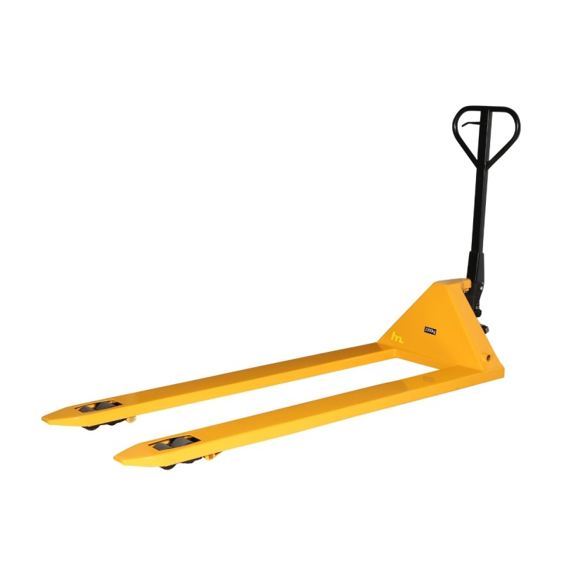 Vista trasera de 3/4 de la Transpaleta manual 2000 kg - Horquillas anchas 680 mm