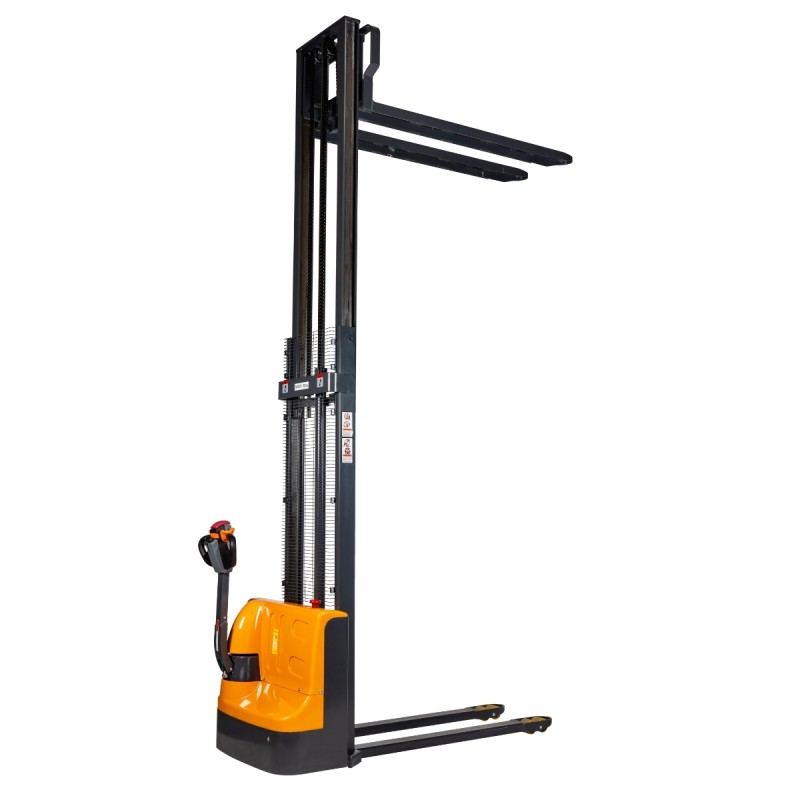 Vista general del Apilador eléctrico 3500 mm Capacidad 1500 kg Horquillas 1550 mm