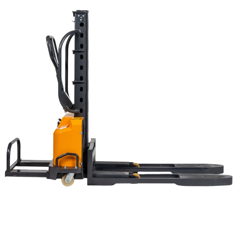 Vista de perfil del Apilador Autoportante - Elevación 1100 mm - Capacidad 500 kg con stabilizadores