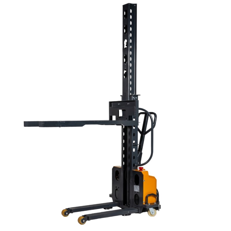 Vista de trasera del Apilador Autoportante - Elevación 1100 mm - Capacidad 500 kg con horquillas altas