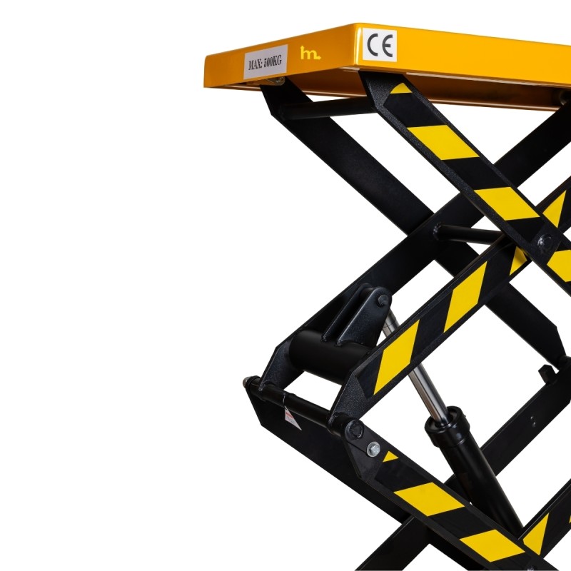 Zoom sobre la plataforma de la Mesa elevadora 300 kg - plataforma: 1010x520 mm