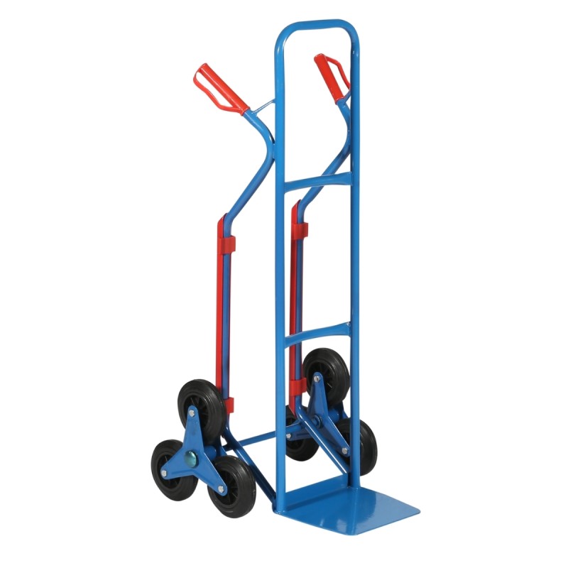 Vista general de la carretilla para subir escaleras 200kg
