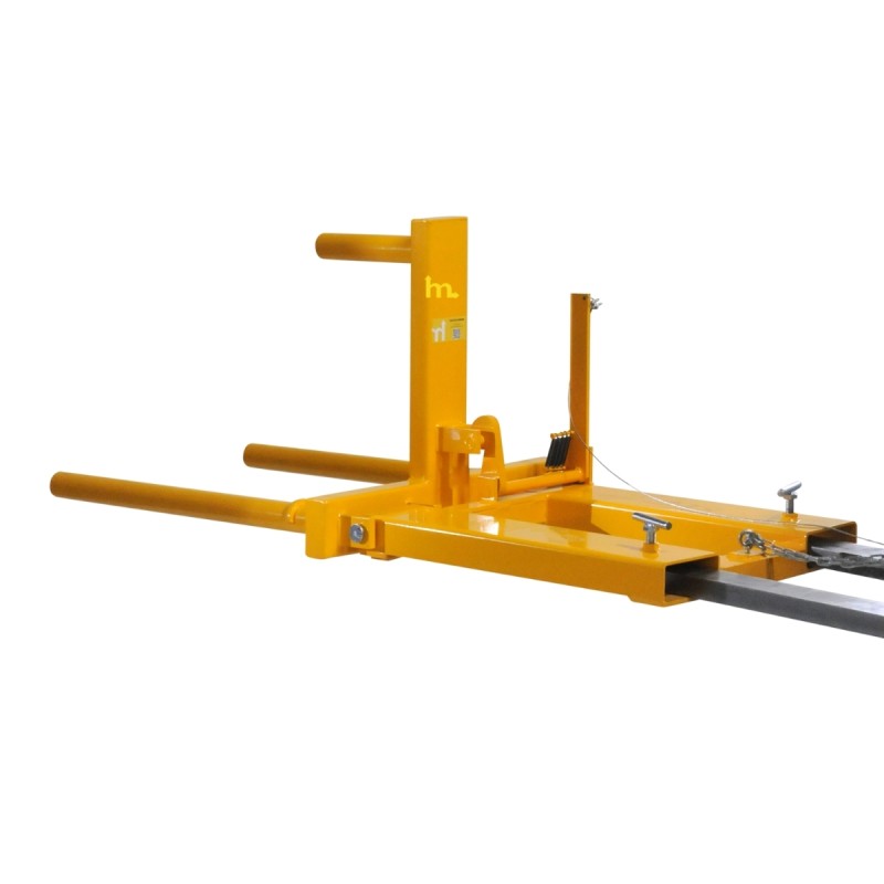 Vista posteriore del Manipulador di fusti per carrello elevatore 400kg