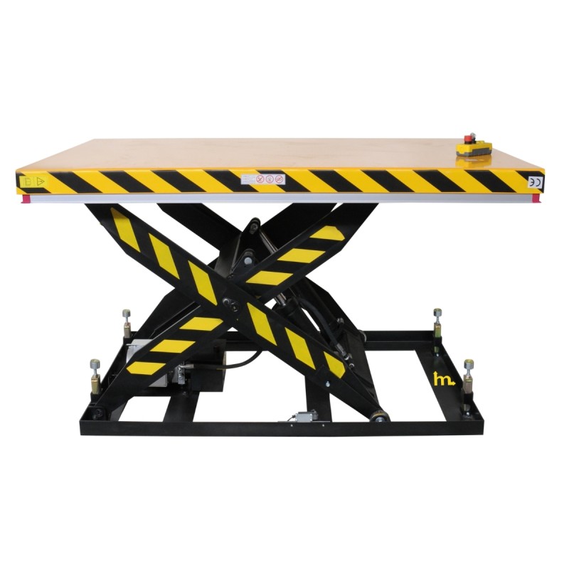 Vista general de la Mesa elevadora 2500 kg - plataforma: 1830x1220 mm a elevación media