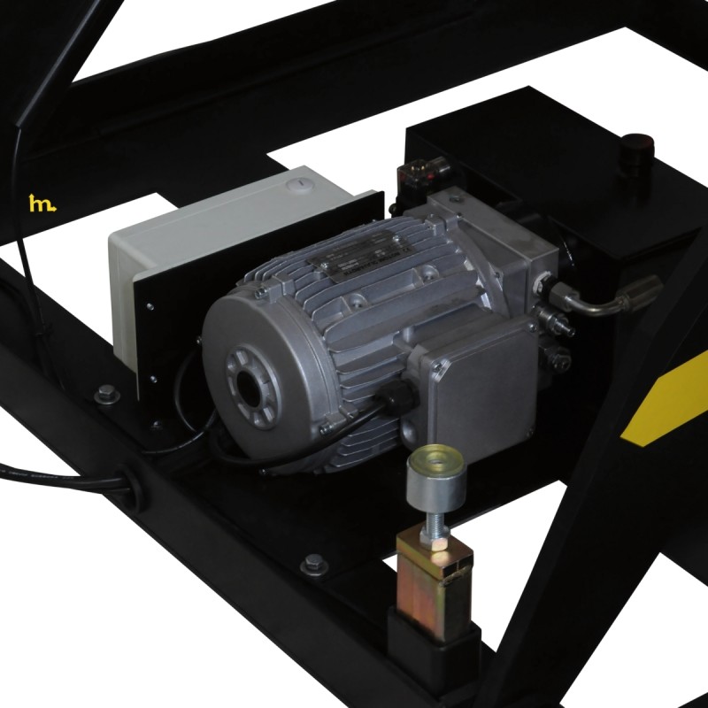 Zoom al motor de la Mesa elevadora 2500 kg - plataforma: 1830x1220 mm