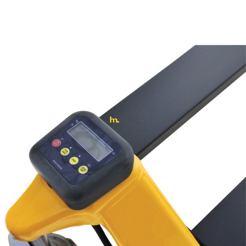 Zoom al panel de control de la Transpaleta pesadora a pilas Capacidad 2000kg