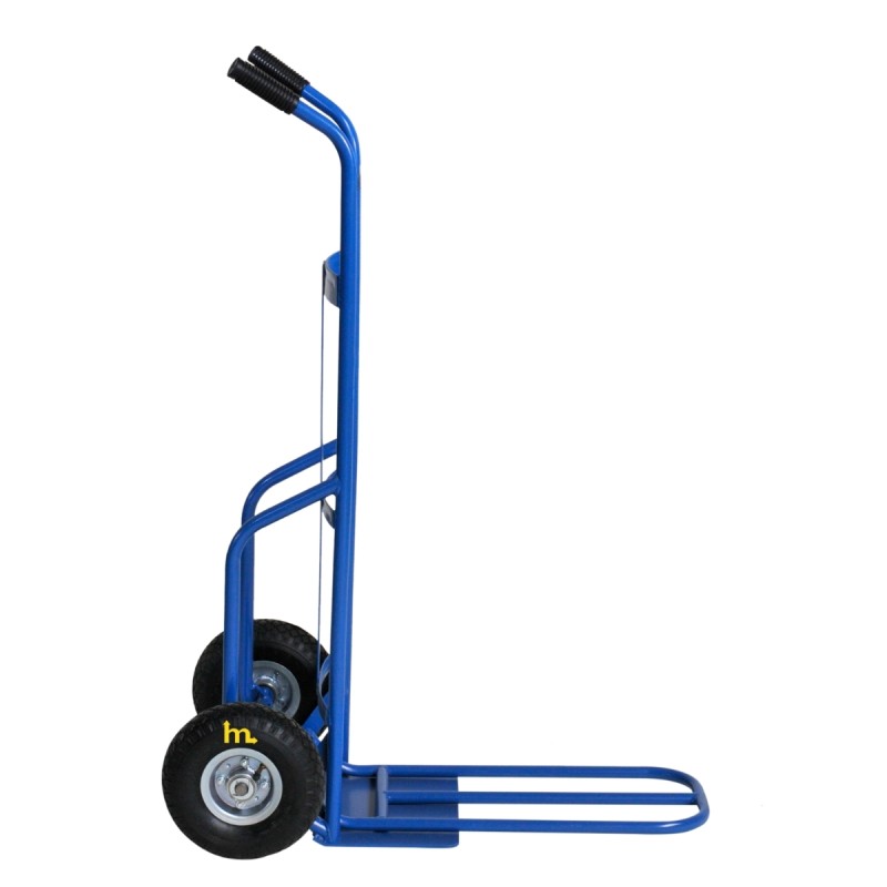 Vista de perfil de la Carretilla de mano con pala abatible - 250 kg