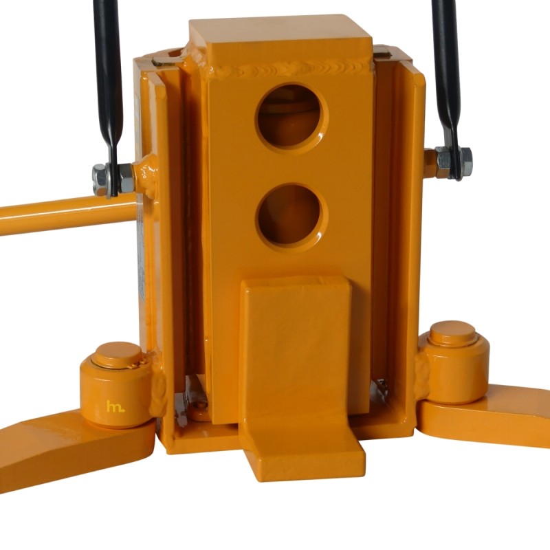 Vista frontal del gato hidráulico de uña - 8 toneladas