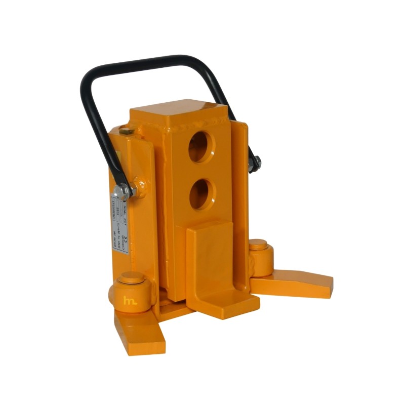 Vista en 3/4 del gato hidráulico de uña - 3 toneladas