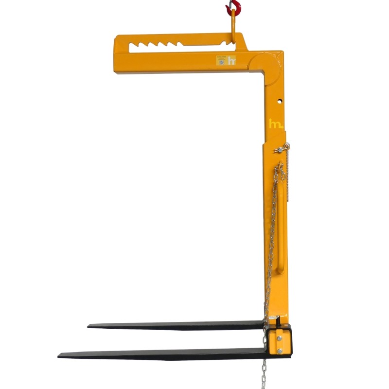 Vista lateral de la horquilla para palets 2000 kg