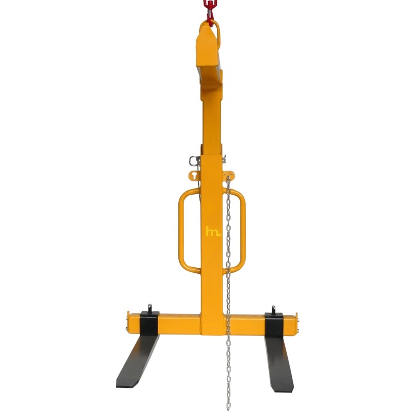 Vista frontal de la horquilla para palets 2000 kg