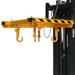 Vista general del balancín para big bag para carretilla elevadora - 2000 kg