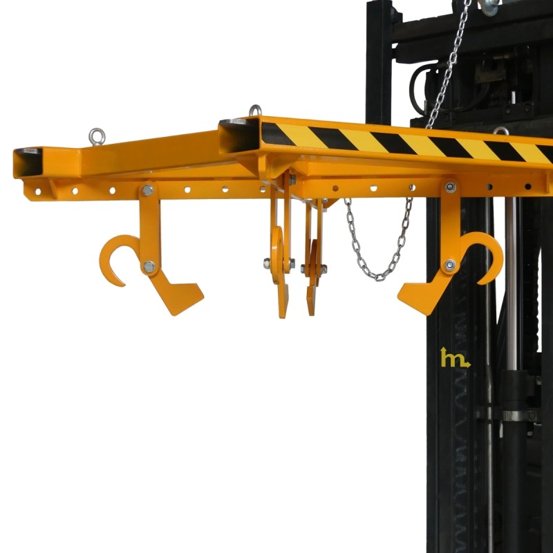 Vista 3/4 del balancn per big bag per carrello elevatore - 2000 kg