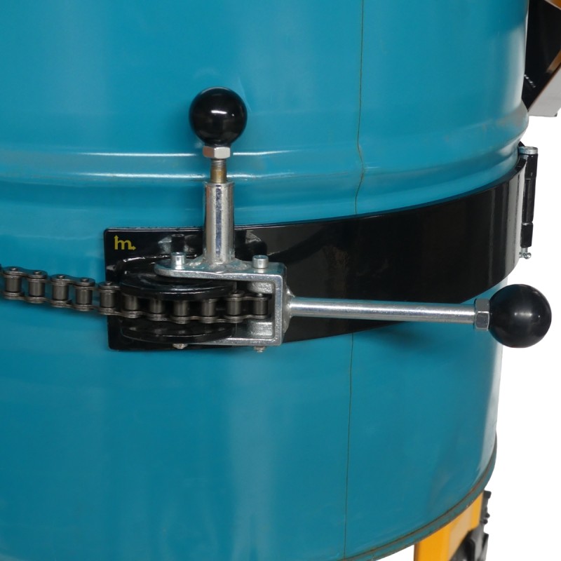 Vista del la cintura del apilador volteador de barriles perfil bajo 350 kg - Elevación 1500 mm