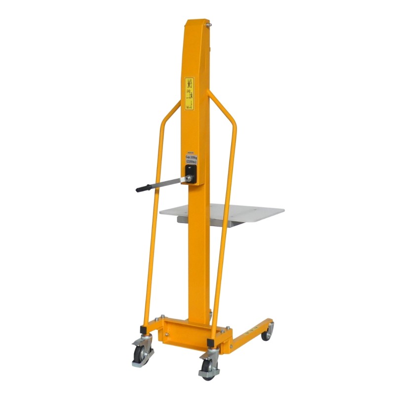 Vista general del apilador Puesto de trabajo con manivela 100 kg - Elevación 1500 mm