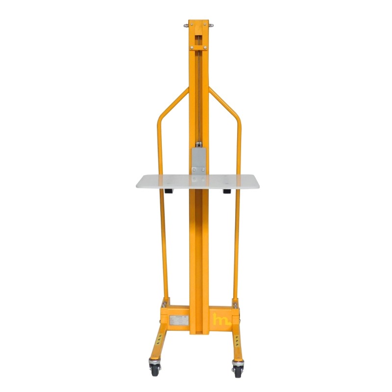 Vista trasera del apilador Puesto de trabajo con manivela 100 kg - Elevación 1500 mm