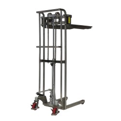 Vista general del apilador Inox 400 kg - Elevación 1500 mm