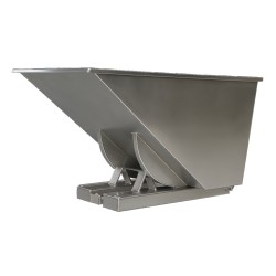 Vista general de la tolva autobasculante inoxidable - 1100L