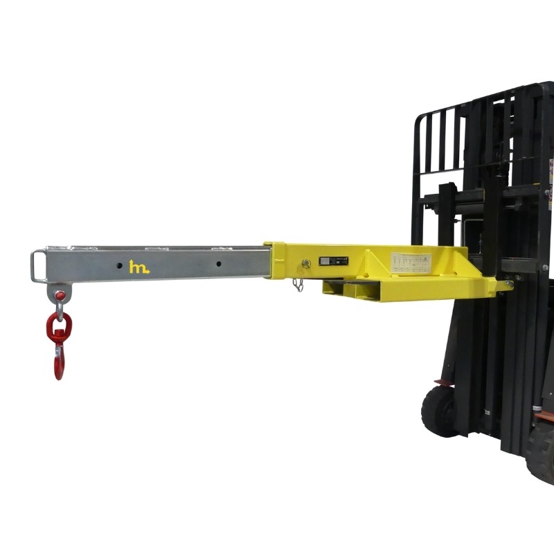 Vista general de la Pluma para carretilla elevadora fija 4.5 T desplegada