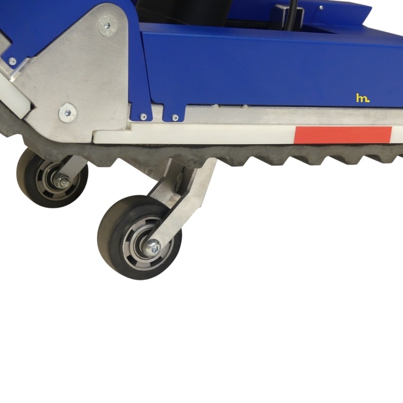 Zoom a las ruedas de la Carretilla para subir escaleras eléctrica de oruga - 420 kg