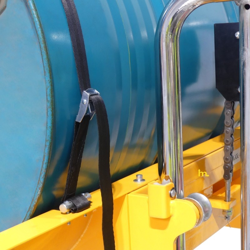 Zoom seguridad del bidón del Mini apilador para bobinas 400 kg - Elevación 1200 mm