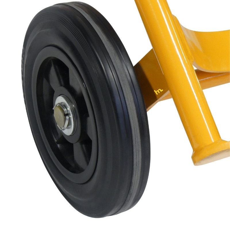 Vista de la rueda de la carretilla para bidones - 280 kg