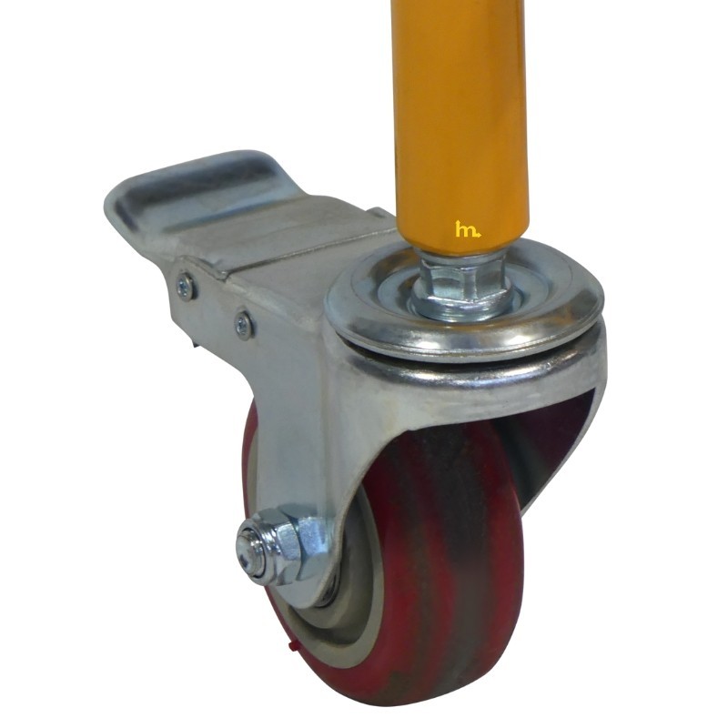 Vista de los rodillos de la carretilla para bidones - 280 kg