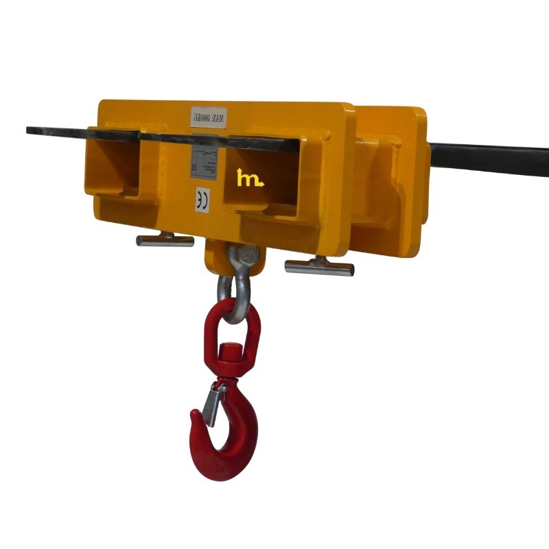 Vista del gancho para carretilla elevadora 5 toneladas