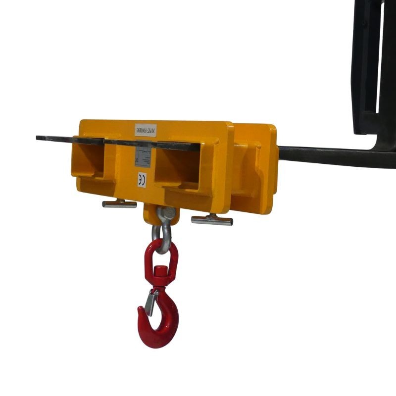 Vista general del gancho para carretilla elevadora 5 toneladas
