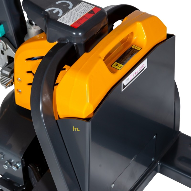 Vista del motor de la transpaleta eléctrica EXPERTA 2000 kg - Batería de litio de 48 Voltios 20 Ah