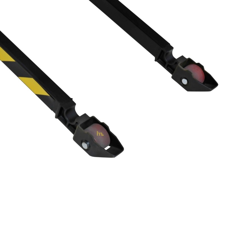 Vista de los rodillos de la transpaleta elevadora totalmente eléctrica monocilíndrica 1500 kg